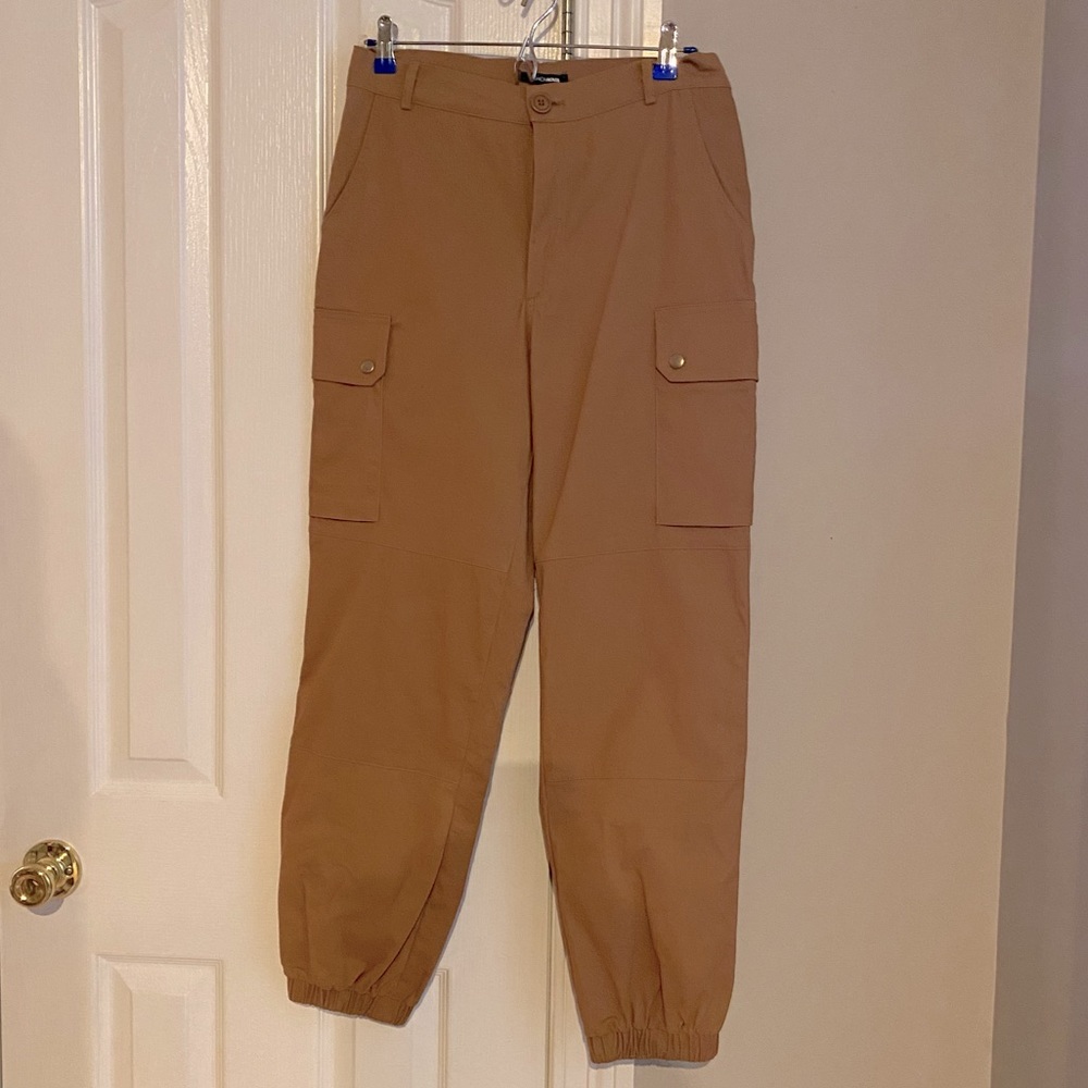 Brown Cargo Joggers